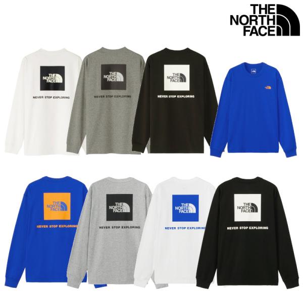 THE NORTH FACE ザ・ノース・フェイス ロングスリーブバックスクエアロゴティー NT82...