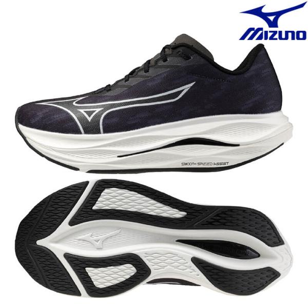 ミズノ ランニングシューズ ウエーブリベリオンフラッシュ3 WIDE J1GC253701 メンズ ...