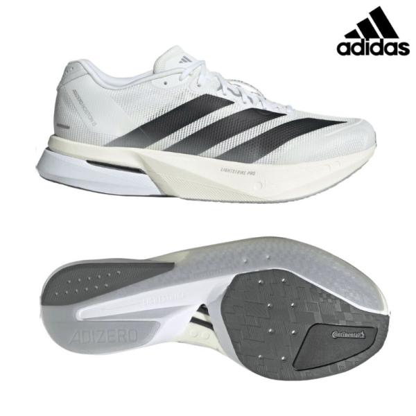 アディダス アディゼロボストン 13 M ホワイト JS4939 2026SS メンズ ランニングシ...