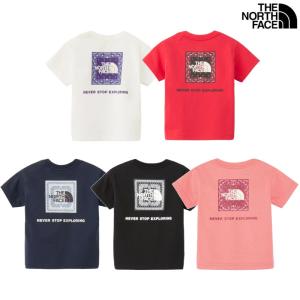 THE NORTH FACE ザ・ノース・フェイス ベビーショートスリーブバンダナスクエアロゴティー NTB32546 2025SS メール便対応 ノースフェイス｜チトセスポーツ