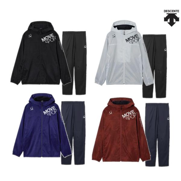 デサント HEATNAVIブラッシュド 総柄フルジップフーディー・パンツ上下セット ST5FWB30...