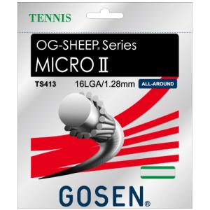 ゴーセン MICROII 16L ミクロII 16L TS413 テニス ストリング 硬式 GOSEN ゆうパケット対応 取寄品｜chispo