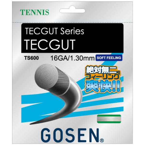 ゴーセン TECGUT 16 テックガット 16 TS600 テニス ストリング 硬式 GOSEN ...