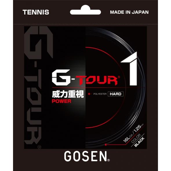 ゴーセン G-TOUR1 16LGA TSGT11 硬式テニス ストリング ガット 1.25mm G...