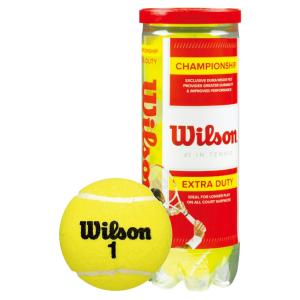 ウイルソン 硬式テニスボール チャンピオンシップ・エキストラ・デューティ wrt100101 3球入1缶テニスボール 球｜chispo