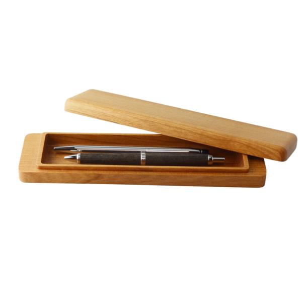 ペンケース 筆箱 桜材 M 小物入 木製 ウォルナット シンプル デザイン おしゃれ 雑貨 無垢 高...