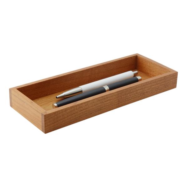 ペントレイ 桜 スクエア L ペントレー ペン皿 トレイ トレー 木製 山桜 シンプル デザイン お...