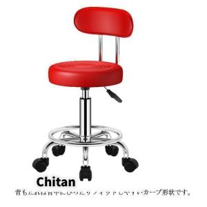 カウンターチェア スツール キャスター付き 丸...の詳細画像2