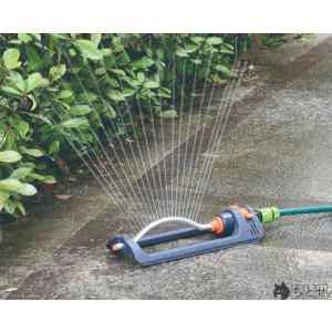 スプリンクラー 自動スイング散水器 園林 園芸 芝生 花に水をやる 花園 水まき 散水 庭シャワー 広範囲の散水 90°首振り 角度を調整可能｜ちとせ