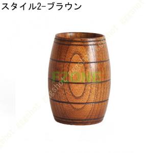 天然木製 ビールジョッキ ビアジョッキ エール...の詳細画像3