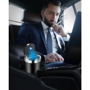 車用 灰皿 自動LED照明 LEDライト付き ...の詳細画像1