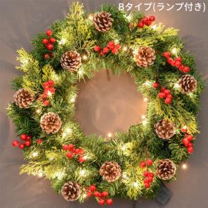 クリスマスリース クリスマス飾り led電池式...の詳細画像4
