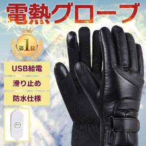 電熱グローブ バイク USB バイク用 USB給電 電熱 手袋 ヒートグローブ バッテリー 給電式  電熱ウェア インナーグローブ 滑り止め