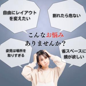 貼る鏡 壁に貼る鏡 省スペース アクリル 壁掛...の詳細画像2