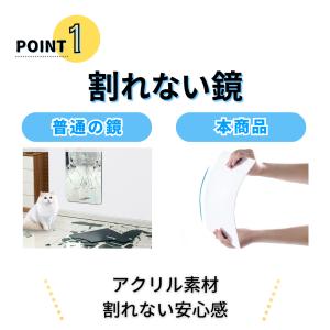 貼る鏡 壁に貼る鏡 省スペース アクリル 壁掛...の詳細画像3