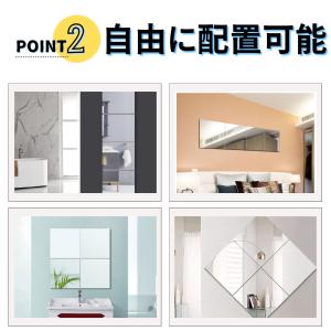 貼る鏡 壁に貼る鏡 省スペース アクリル 壁掛...の詳細画像4