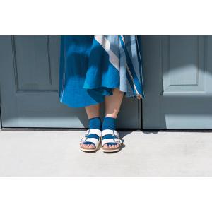 マーブル編み 指先なし 5本指ソックス 2足組...の詳細画像5