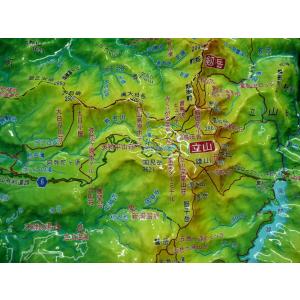 No.482Lサイズ(20cm×15cm×2cm)  日本百名山の3D立体地図