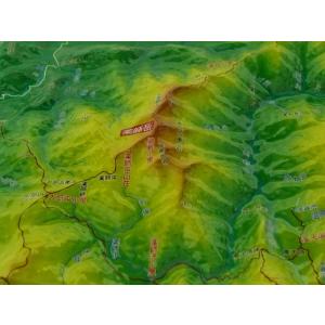 No.502Lサイズ(20cm×15cm×2cm)  日本百名山の3D立体地図