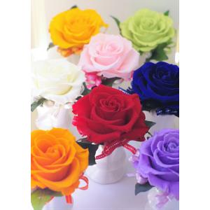 夢叶う 誕生日 青い薔薇 プリザーブドフラワー...の詳細画像2