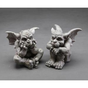 送料無料 ストーン 英国製 ガーゴイルF ガーデニング ガーデン雑貨