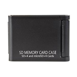 Kenko SDカードケースAS SD4 BK SD/microSD各4枚収納可能 ブラック 704370