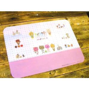 アナノカフェ ベビー お食事マット ビニール ピンク 2019-10