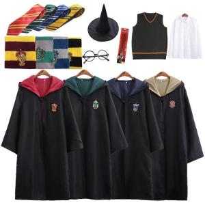 ハロウィン コスプレ衣装 Harry Potter グリフィンドールハリーポッターローブ、レイブンクロー、ハッフルパフ、スリザリンハロウィン/仮装 子供 大人 可愛い