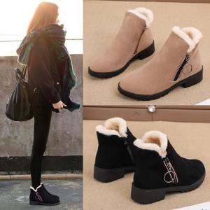 スノーブーツ ショートブーツ レディース モカシン 冬靴  ムートンブーツ 軽い 軽量 防寒 雪 靴 冬 ファー ボア ウェッジ  ムートンブーツ 人気 おしゃれ