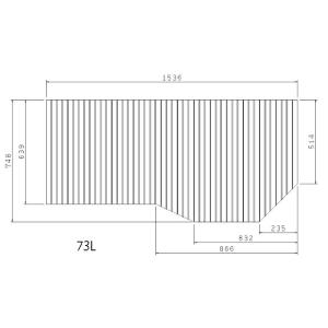 GFFMADW2X2 在庫有 送料無料 お風呂のふた トクラス 73L （ 品番 ）GFFMADW2XX （品番変更 GFFMADW2X2 ） 風呂ふた 巻きふた｜choice item