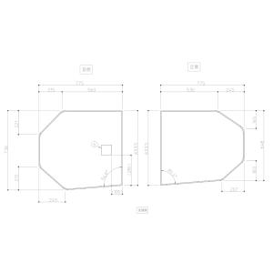 送料無料 お風呂のふた TOTO 風呂ふた 断熱組み合わせ式 組みふた AFKKS81067KSAA21W (EKK81067W3 の代替品）