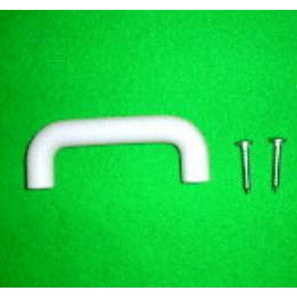 送料込み パナソニック 洗面ドレッシング 扉把手 外寸法80mm グレー色 品番：CQ1P4R02