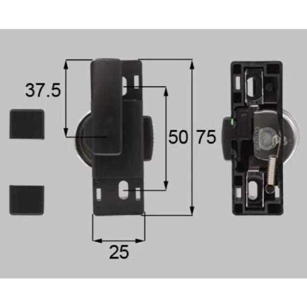 送料込み リクシル 新日軽 窓（サッシ） 引違い錠 錠（クレセント） S8CL1227(R・L）S ...