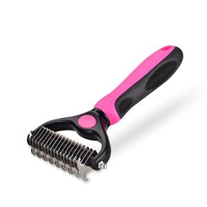 PETCUTE ペット用ブラシ カミソリ シェーバー 厚い髪 結び除去 ステンレス刃 お手入れくし アンダーコートトリマー 長毛種 短毛種 ワンチャン