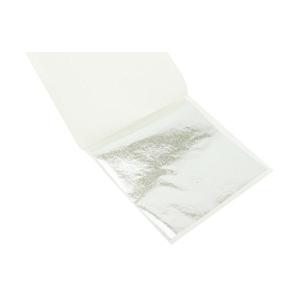navire フェイクシルバー 100枚セット 合金 製 銀箔 銀ぱく 工芸 美術 ホビー 模型 絵画 メッキ 銀 90mm