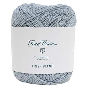 DARUMA トラッドコットン リネンブレンド 毛糸 合太 Col.10 水色 系 25g 約100m 5玉セット 01-3600