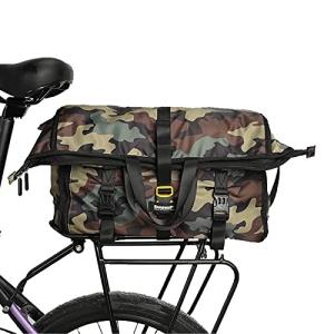 Rhinowalk 自転車 バッグ サイドバッグ リアバッグ パニアバッグ バイク サイクリング 荷台 大容量 最大25L 防水 X2001 (カモグ