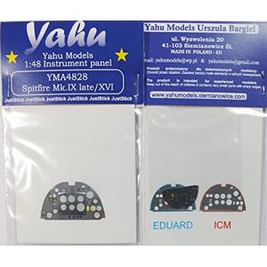 ヤフーモデル 1/48 スーパーマリン スピットファイア Mk.9後期型/16用 着色計器盤 ICM エデュアルド用 プラモデル用パーツ YMA482