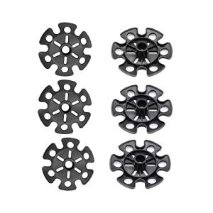 トレッキングポール バスケット ハイキングポール スノーバスケット汎用 6個入り 18mm スノーフレーク 交換用 ウォーキングポール スキーポール用