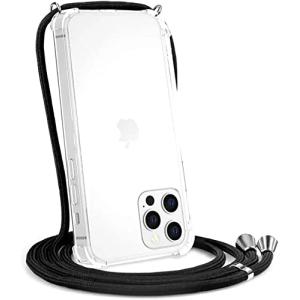 iPhone 14 Pro ケース クリア 薄型 軽量 iPhone 14 Pro スマホケース ピクセル カバー 肩掛け 斜めかけ 縄掛けケース 縄