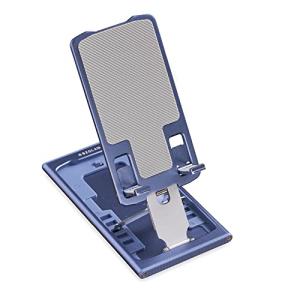BZGLAM 2022年最新 卓上 スマホスタンド 折り畳み 持ち運び 軽い コンパクト 角度調節 iPhone おりたたみ スマホ スタンド (メタ
