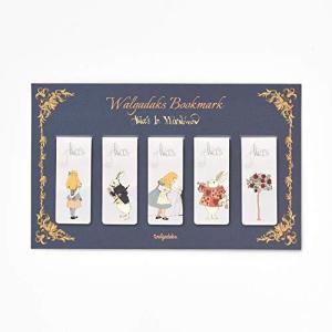モノライク マグネット式 しおり アリス Alice Bookmarks 5個セットマグネットブックマーク