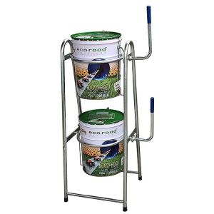 ペール缶スタンド 2段式 オイル缶スタンド メッキ仕様  4702M