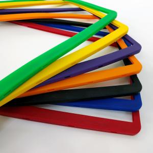 ナンバーフレーム シリコン シリコンカバー 全7色 1枚 ナンバープレート やわらか素材 工具不要 簡単装着