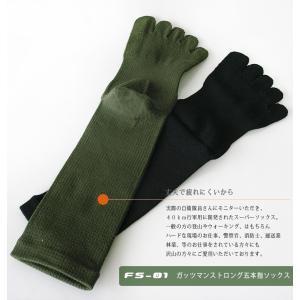 ガッツマン 靴下 5本指 FS-01 ストロン...の詳細画像3