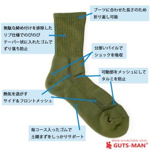 ガッツマン 靴下 PD-01 パイルソックス ...の詳細画像4