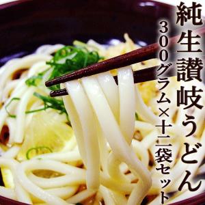 讃岐うどん 生うどん 讃岐 300g×１２袋セット つゆ付き 送料無料 香川産 本場 udon 生うどん コシ もちもち さぬき ご当地 ギフト｜chokuhan