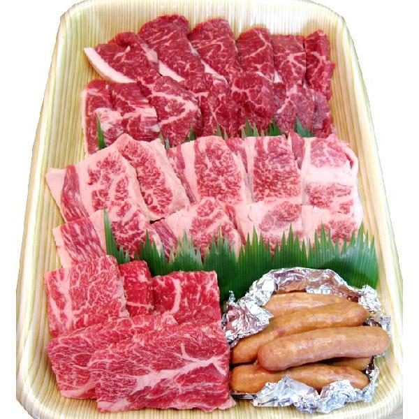 土佐あかうし 土佐和牛 ロース・カルビ・モモの焼肉セット 和牛700g・ソーセージ100g wagy...