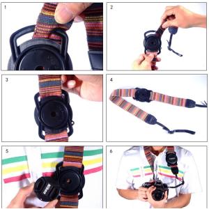 カメラレンズ紛失防止！ 一眼レフカメラ レンズキャップ用