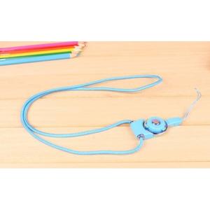 多機能ネックストラップ ワンタッチ取り外し50cm 回転可能 指輪タイプ 分離式 全8色